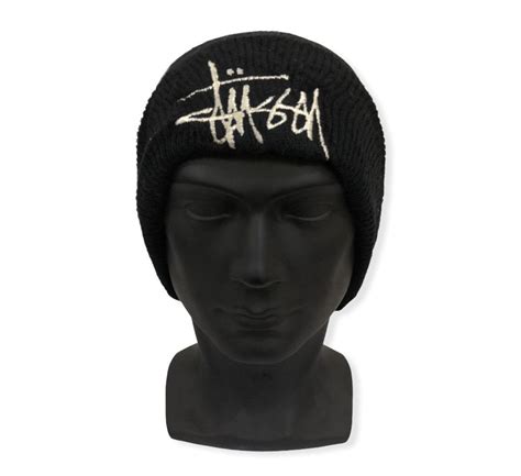 Vintage Vintage Stussy Signature Big Logo Beanie Hat Grailed