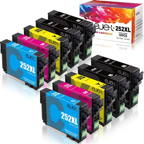 Ejet 252 252xl Ink Cartridge Remanufactured Epson 252 Ink Cartridge Replacement For Epson 252xl