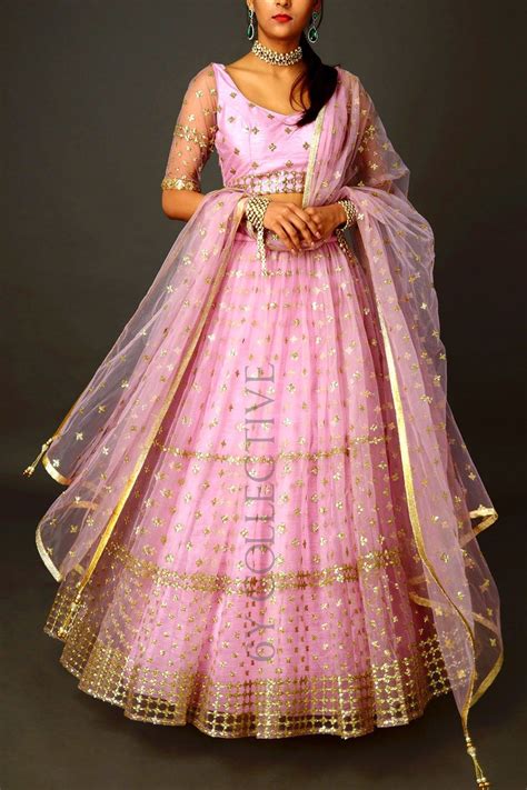 Pink Lilac Sequins Lehenga Frugal2fab Lehenga For Girls Lehnga