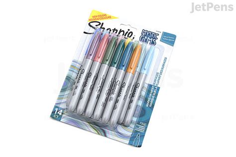 Sharpie Permanent Marker Mystic Gems Fine Point 14 Color Set Jetpens