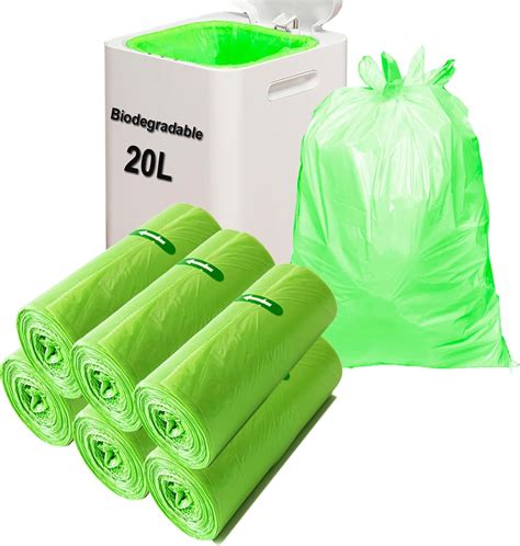 120 Stück Biomüllbeutel 20L KITBEST Bio Beutel Müllsäcke Müllbeutel