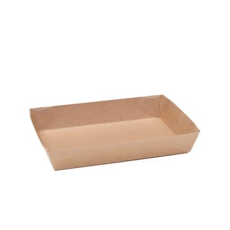 Sushi Paperboard Tray Size 3 Kraft 350ml Enviropack