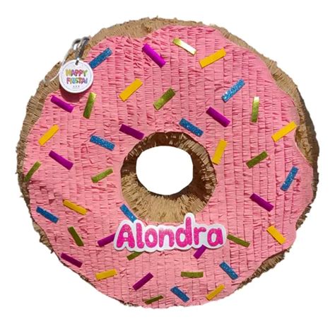 Piñata Donut Personalizada 50 Cm Fiesta Infantil Meses sin interés