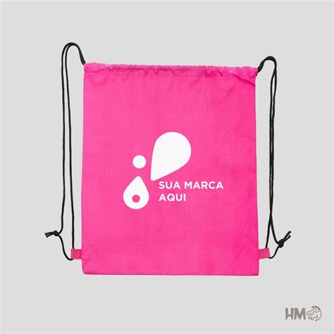 Mochila Saco Nylon Personalizada Hm Brindes Acesse J