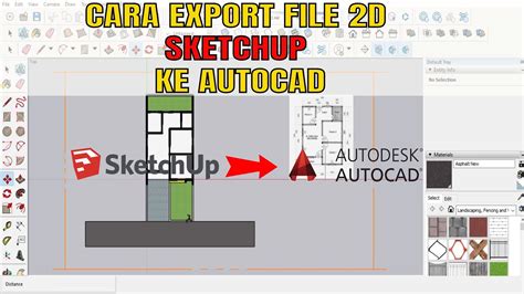 Cara Export File Sketchup Ke Autocad Youtube