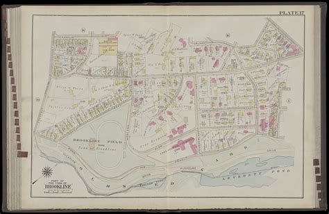 Atlas Of The Town Of Brookline Norfolk County Massachusetts From