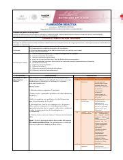 Planeación Unidad 3 pdf Licenciatura NUTRICIÓN APLICADA Asignatura