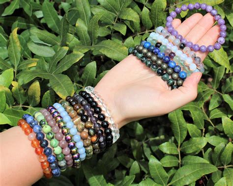 Rainbow Hematite Bead Bracelet 8 Mm Round Crystals Premium Grade