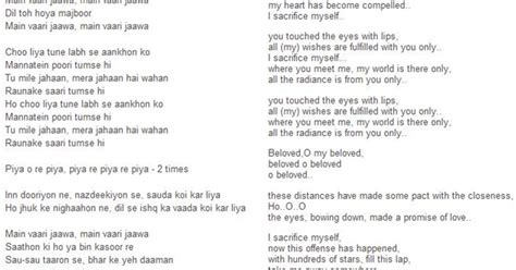 O re piya song aaja nachle lyrics - mzaermini