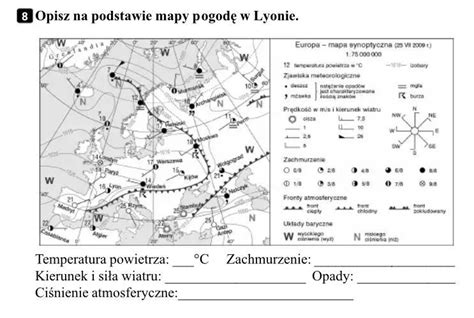 Opisz Na Podstawie Mapy Pogod W Layonie Brainly Pl