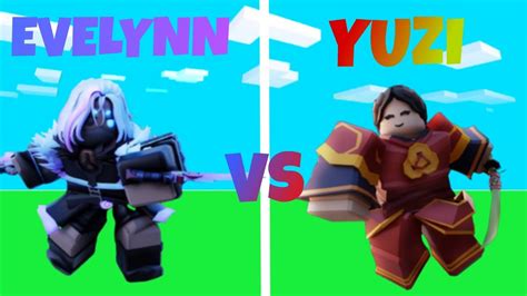 Evelynn Vs Yuzi Which Is Better Roblox Bedwars Youtube