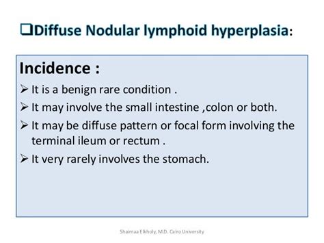 Definition Benign Lymphoid Hyperplasia