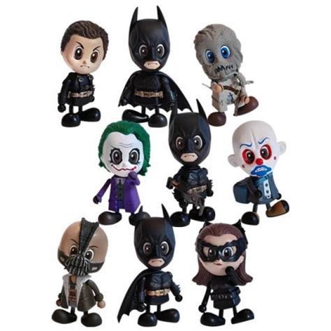 Set Of 9 Vinyl Figures Hot Toys Cosbaby Dc Comics