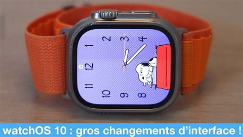 WatchOS 10 Gros Changements D Interface Et Snoopy