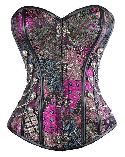 Miss Moly Miss Moly Womens Steampunk Gothic Bustier Corset Spiral