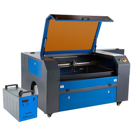 Buy Omtech 100w Co2 Laser Engraver And Cutter With Industrial Water Chiller 70x50 Cm Laser