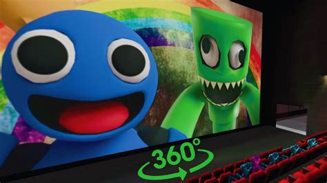 Vr 360 Fnf Rainbow Friends And Poppy Playtime Vs Door Green Rainbow