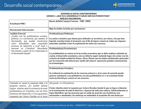 Uni Act Ana Doc Actividades Desarrollo Social Contempor Neo