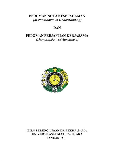 Pdf Pedoman Nota Kesepahaman Dokumen Tips