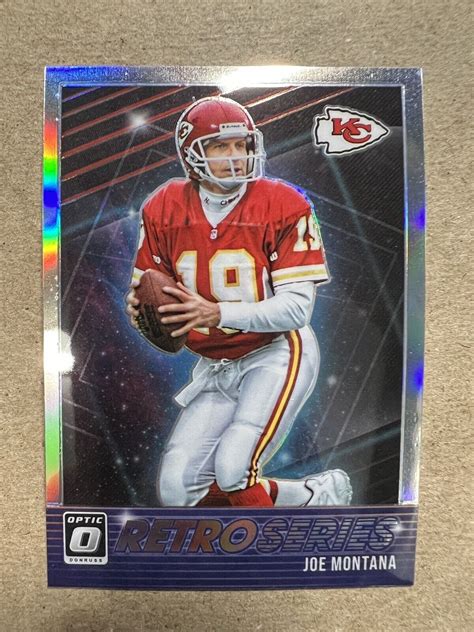 Joe Montana 2021 Panini Donruss Optic Retro Series Holo Prizm Rs Jm Kc