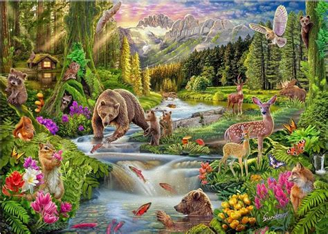 Amazon RoseArt Kodak Premium Wild Frontier 1000 Piece Jigsaw