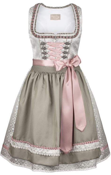 Kr Ger Dirndl Midi Dirndl Tlg Cm Olivrose Alpenclassics De