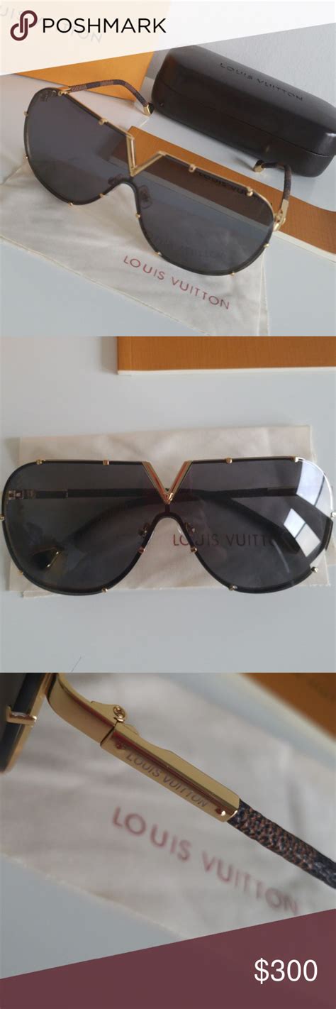 Authentic Louis Vuitton Sunglasses Authentic Sunglasses Black And Gold Serial Number Like New L