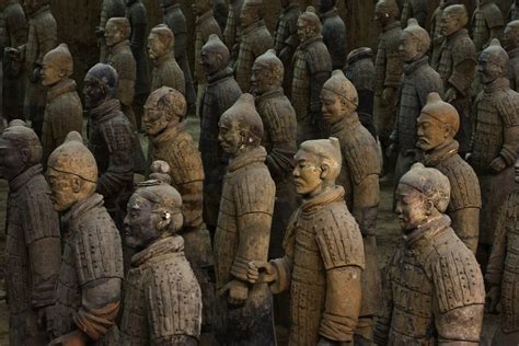 Terracotta Warrior Statues in Qin Shi Huangdi Tomb posters & prints by Corbis