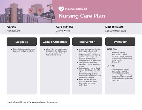 Nursing Care Plan Template Venngage