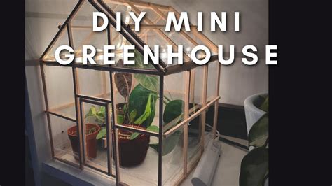 I Built A Diy Miniature Greenhouse Youtube