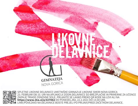 Osnovno Olci Vabljeni Na Likovne Delavnice Gimnazija Nova Gorica