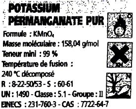 Mise à jour 101 imagen permanganate de potassium formule fr