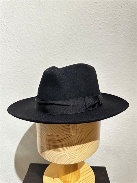 New Old Stock Original Vintage Men S Fedora Hat In Fur Felt From Brand