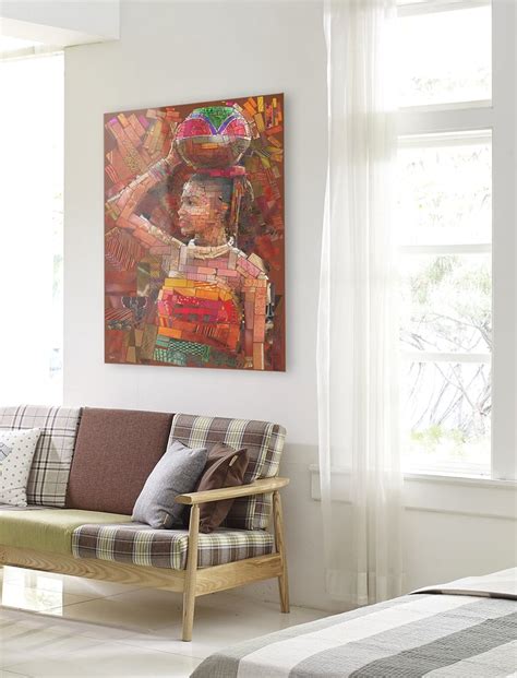 The African Bricks The Water Girl Limited Edition Fine Art Prints