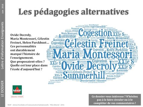 Pdf Les Pédagogies Alternatives Acepprif · Ovide Decroly Maria