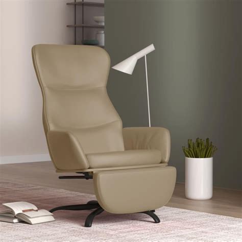 Maison Exclusive Chaise De Relaxation Avec Repose Pied Cappuccino