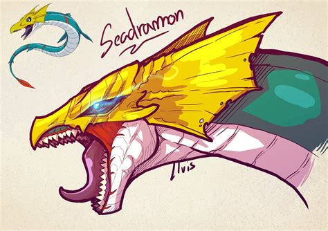 Wikimon On Twitter Rt Lluisabadias Fanart Of Seadramon My Favorite