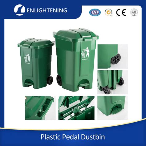 50L Plastic Dustbin With Pedal Garbage Bin With Pedal Food Waste Bin