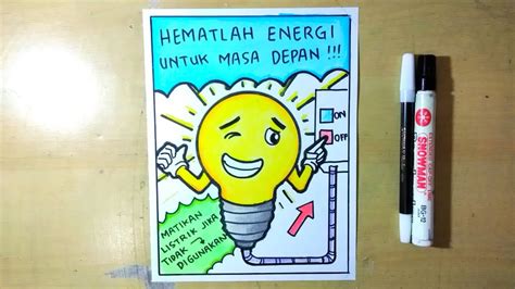 Detail Menggambar Poster Hemat Energi Koleksi Nomer 8