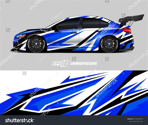 Race Car Wrap Decal Designs Abstract Background For Racing Livery Or