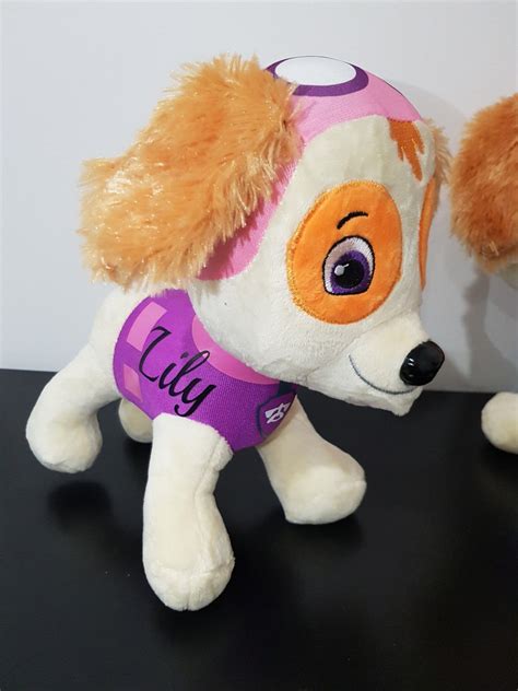 Paw Patrol Plush Toy Personalised With Any Name 5 Etsy