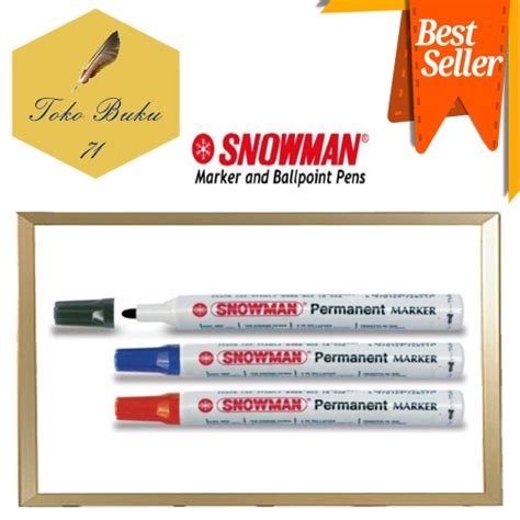 Jual Spidol Snowman G Permanent Marker Papan Tulis Permanent Pcs