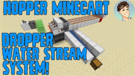 Easy Tileable Hopper Minecart Dropper Water Stream System Youtube