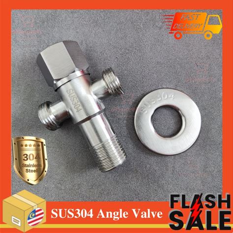 To Way Sus Angle Valve Stainless Steel G Thread Triangle