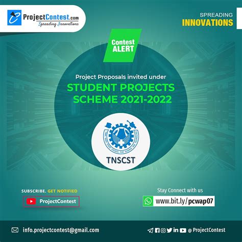 Students Projects Scheme by TNSCST 2021-2022 for Final year students of ...