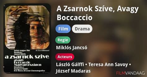 Alle Acteurs In A Zsarnok Sz Ve Avagy Boccaccio Magyarorsz Gon Film