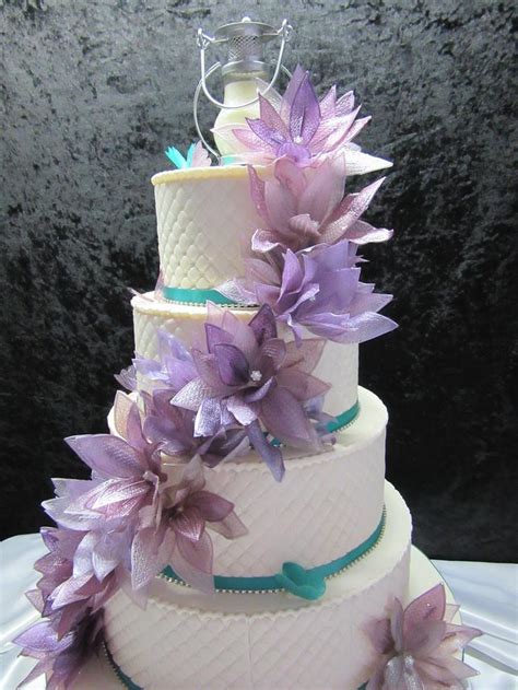 Gelatin Flowers Wedding Decorated Cake By Sugarart Cakesdecor