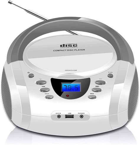 Poste Radio Cd Portable Pour Enfant Lecteur Cd Mp Portable Avec