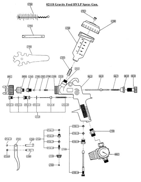 Sip 02118 Hvlp Spray Gun Diagram