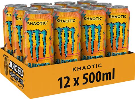 Monster Energy Juiced Khaotic 12 X 500 Ml What Sup